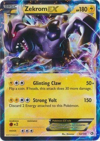 Zekrom EX – 52/113 – Ultra Rare
