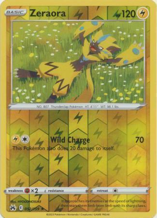 Zeraora – 052/159 – Rare Reverse Holo