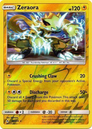Zeraora – 60/214 – Holo Rare Reverse Holo