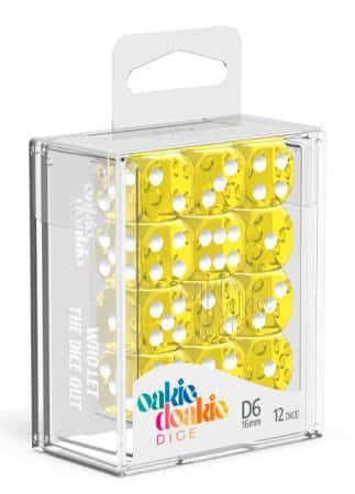 Dados 16mm Transparente Amarillo (12)