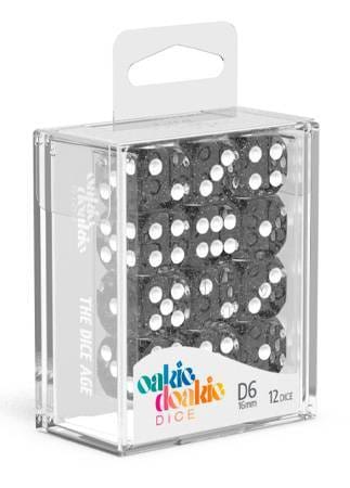 Dados 16mm Speckled Black (12) OD D6