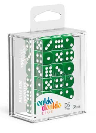 Dados 12mm Solid Green (36)
