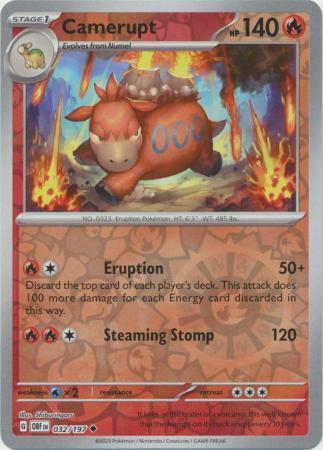 Camerupt – 032/197 – Uncommon Reverse Holo