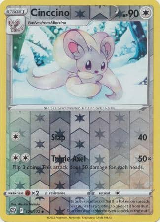 Cinccino – 125/172 – Uncommon Reverse Holo