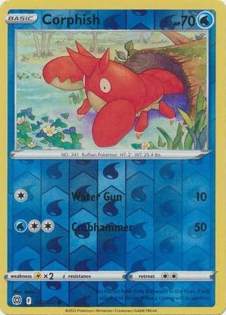 Corphish - 032/172 - Common Reverse Holo