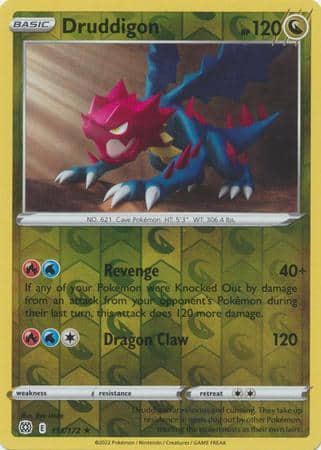 Druddigon – 113/172 – Rare Reverse Holo