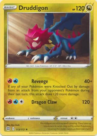 Druddigon – 113/172 – Rare
