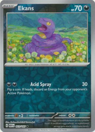Ekans – 023/165 – Common Reverse Holo