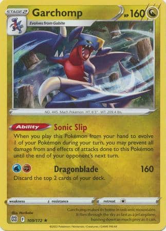 Garchomp – 109/172 – Holo Rare
