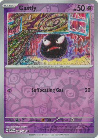 Gastly – 092/165 – Common Reverse Holo
