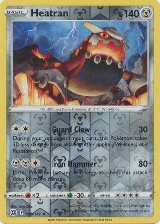 Heatran – 100/172 – Rare Reverse Holo