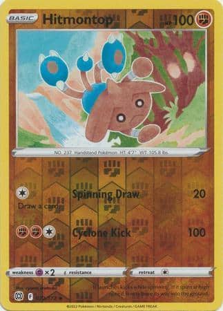 Hitmontop – 072/172 – Uncommon Reverse Holo