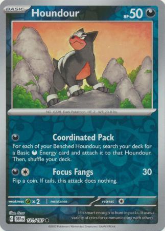 Houndour – 131/197 – Common Reverse Holo