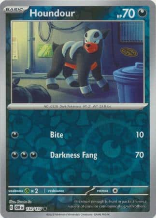 Houndour – 132/197 – Common Reverse Holo