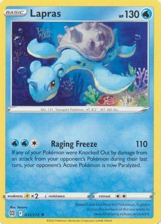 Lapras – 031/172 – Rare