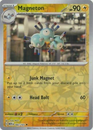 Magneton – 082/165 – Uncommon Reverse Holo
