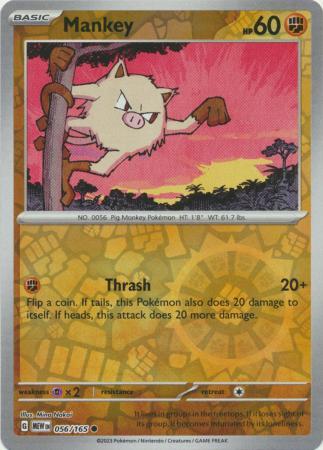 Mankey – 056/165 – Common Reverse Holo