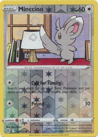Minccino – 124/172 – Common Reverse Holo