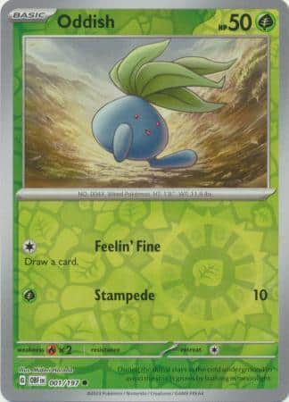 Oddish - 001/197 - Common Reverse Holo