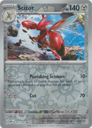 Scizor – 141/197 – Holo Rare Reverse Holo