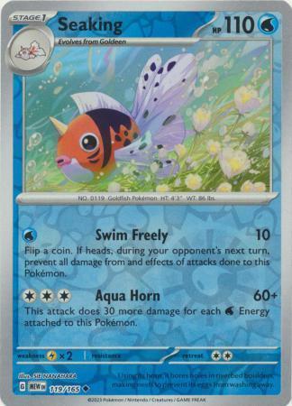Seaking – 119/165 – Uncommon Reverse Holo