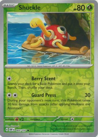 Shuckle – 005/197 – Common Reverse Holo