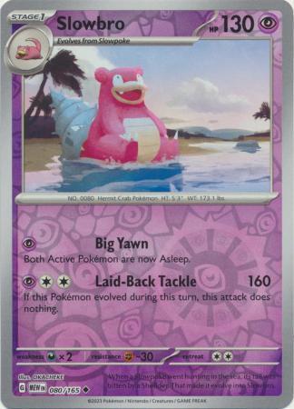 Slowbro – 080/165 – Uncommon Reverse Holo