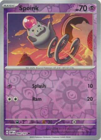 Spoink - 090/197 - Common Reverse Holo