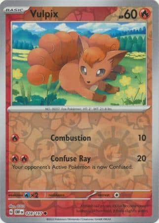 Vulpix – 028/197 – Common Reverse Holo