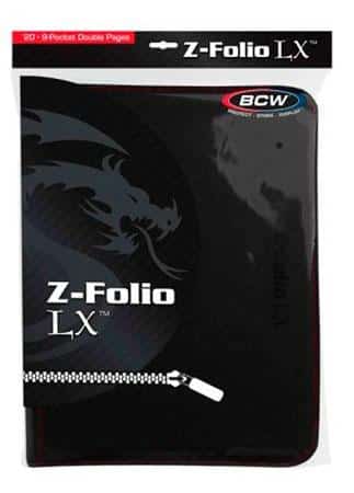 BCW Carpeta Z-Folio LX 9 Bolsillos – Black