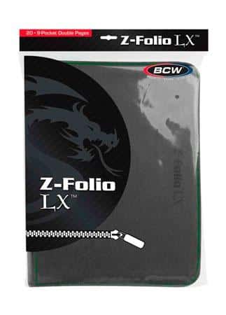 BCW Carpeta Z-Folio LX 9 Bolsillos – Gray