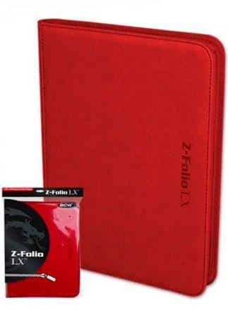 BCW Carpeta Z-Folio LX 9 Bolsillos – Red