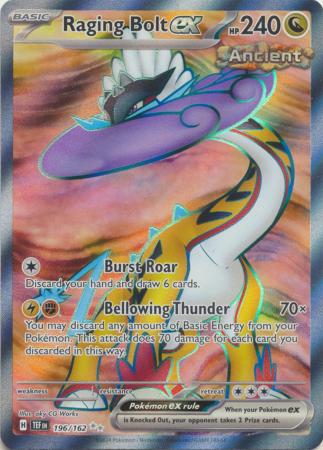 Raging Bolt ex – 196/162 – Full Art Secret Rare