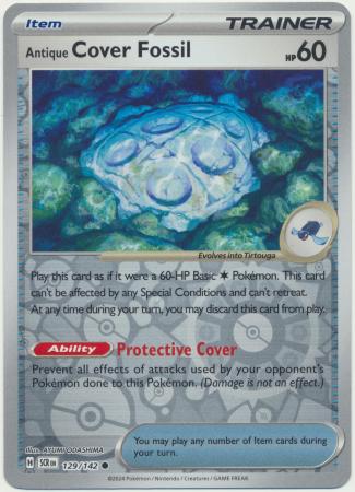 Antique Cover Fossil – 129/142 – Common Reverse Holo