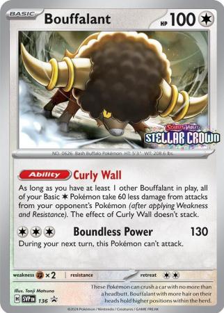 Bouffalant – SVP136 – Prerelease Promo