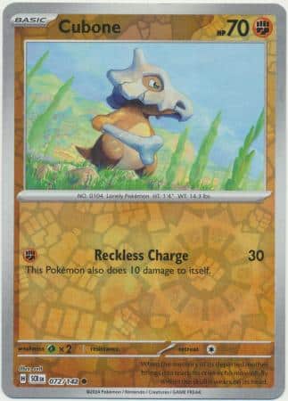 [ESP] Cubone - 072/142 - Common Reverse Holo