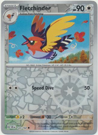 [ESP] Fletchinder - 122/142 - Common Reverse Holo