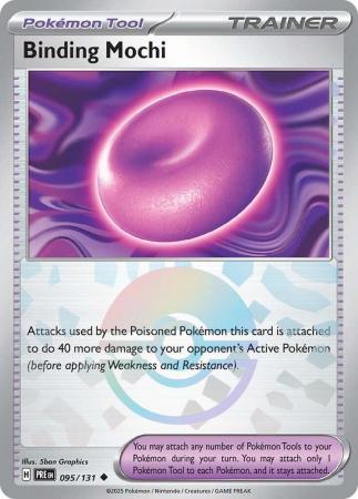 Binding Mochi – 095/131 – Uncommon Pokeball Reverse Holo