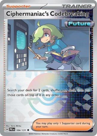 Ciphermaniac’s Codebreaking – 104/131 – Uncommon Pokeball Reverse Holo