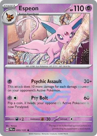 Espeon – 033/131 – Pokeball Reverse Holo Rare