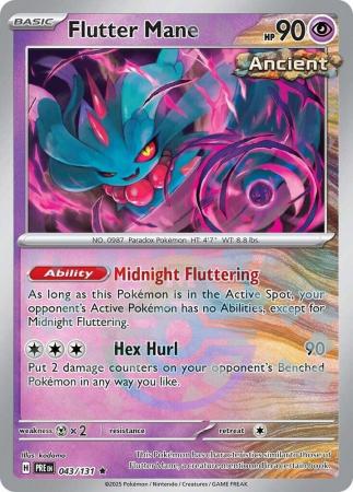 Flutter Mane – 043/131 – Master Ball Reverse Holo Rare