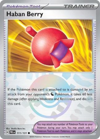 Haban Berry – 111/131 – Common Pokeball Reverse Holo