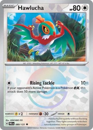 Hawlucha – 089/131 – Uncommon Pokeball Reverse Holo