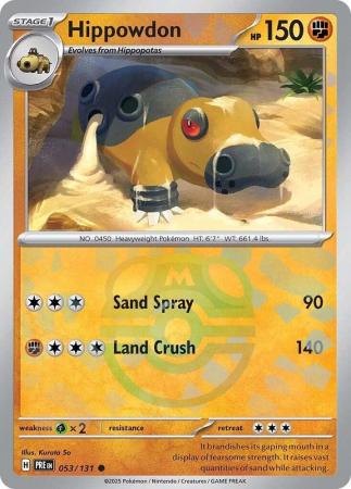 Hippowdon – 053/131 – Common Master Ball Reverse Holo