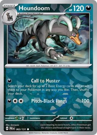Houndoom – 063/131 – Common Master Ball Reverse Holo