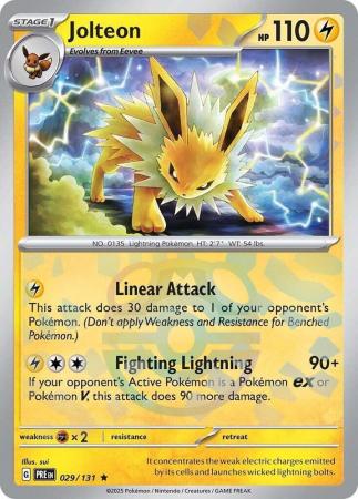 Jolteon – 029/131 – Master Ball Reverse Holo Rare
