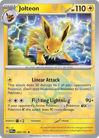 Jolteon – 029/131 – Pokeball Reverse Holo Rare