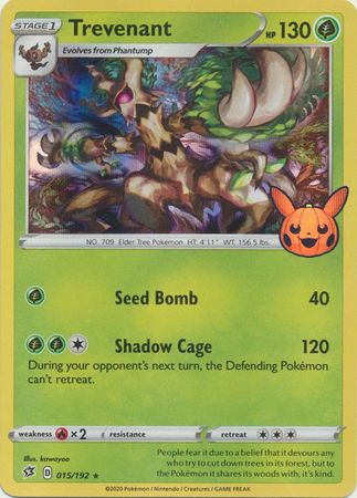 Pokémon Trevenant Holo NM 15/192 Trick Or Trade