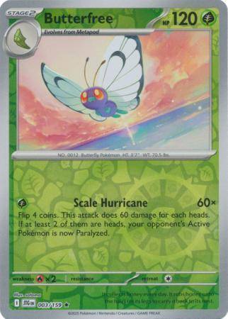 Butterfree – 003/159 – Reverse Holo Rare