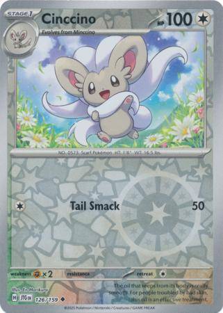 Cinccino – 126/159 – Uncommon Reverse Holo